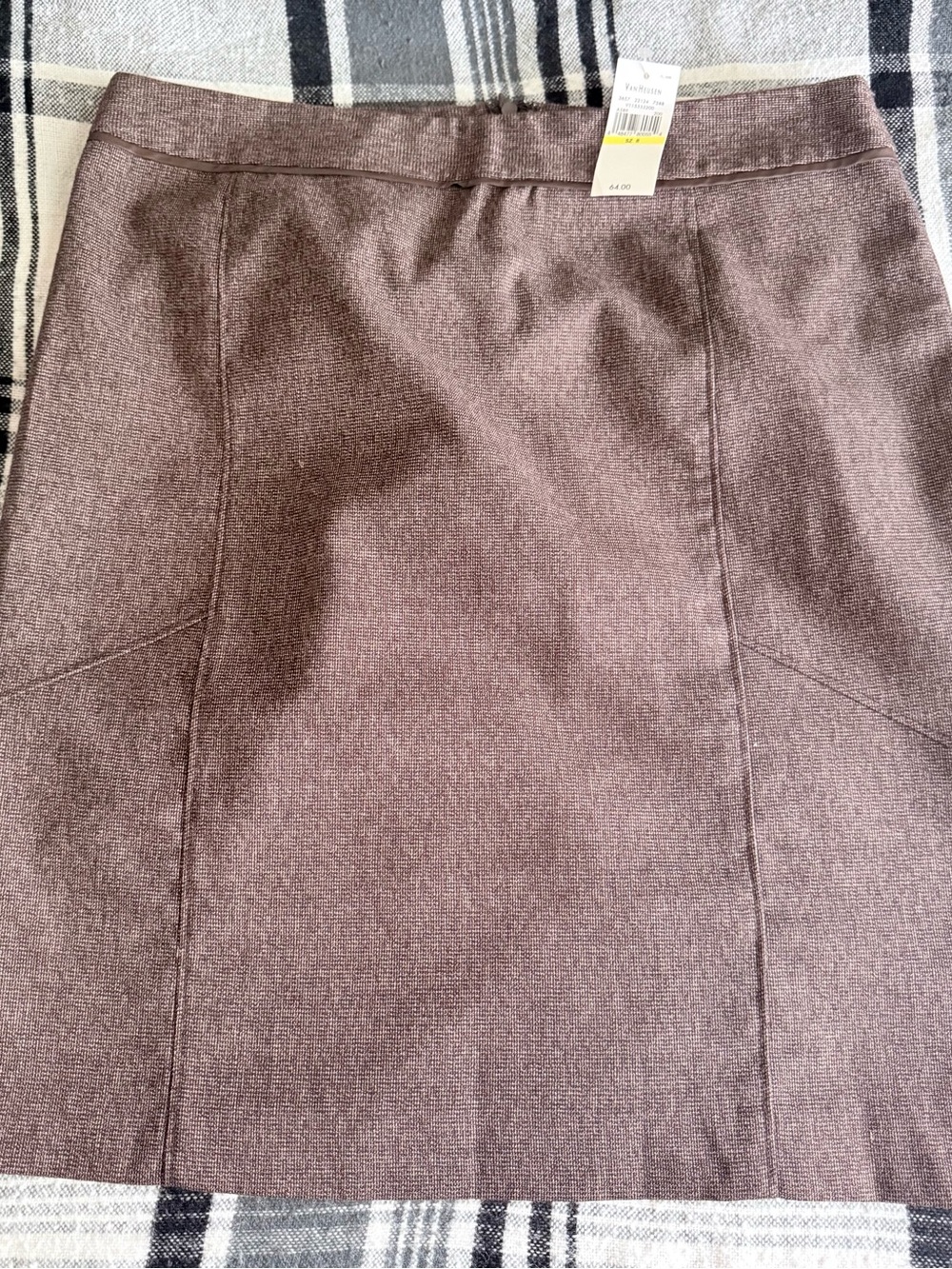 Van Heusen Brown Pencil Skirt